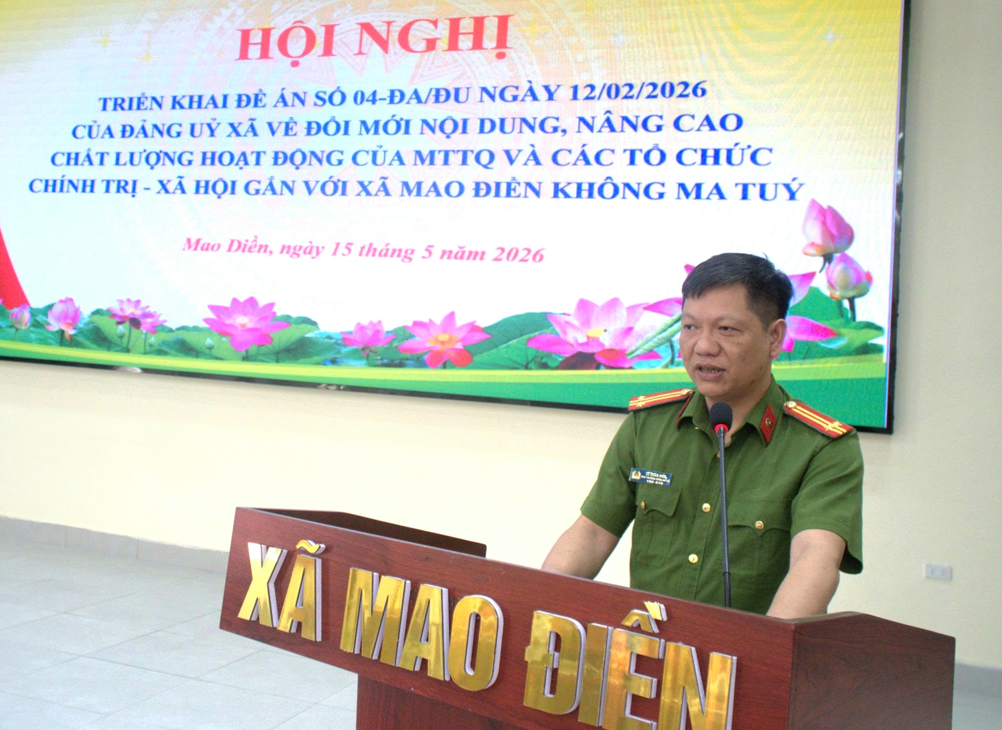 Xây dựng Mao Điền thành xã không ma túy: Công an xã xung kích tuyến đầu, MTTQ là 